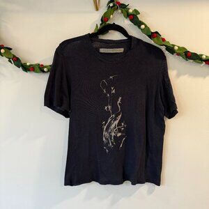 Raquel Allegra Fitted Peacock tee